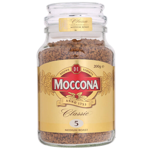Moccona Classic Medium Roast No.5 Premium Instant Coffee Jar 200g.
